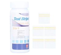 ANKROYU Tiras de prueba de agua de 50 cuentas 3 en 1 Spa Pool Kit de prueba Detector de alcalinidad PH para piscinas Hidromasaje Agua potable 30g