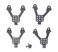 ANKROYU Torre de amortiguadores de Choque RC Montaje de Aluminio Aluminio Alejo Delantero Poops de Choque Trasero para scx10 1/10 RC Modelo de actualización de automóvil Partes 4 Piezas
