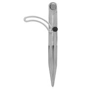 ANKROYU Trazador de cuero Espaciado Brújula Herramienta de marcado Herramienta profesional de dibujo de líneas de artesanía en cuero Herramienta giratoria Brújula de artesanía en c (200 mm)