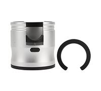 ANKROYU Universal Coffee Tamper Holder Adjustable Height Round Non Slip Aluminum Alloy Coffee Filter Handle Stand for Home Cafe Restaurant Barista (Plata)