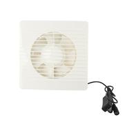 ANKROYU Ventilador de escape solar 50W 6in ABS Malla protectora IP67 Ventilador para invernaderos Casas de mascotas Ventilador de ventilación con energía solar para talleres Sótano