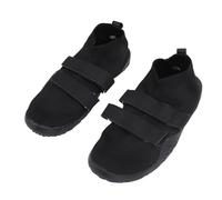 ANKROYU Zapatos descalzos Zapatos de levantamiento de pesas que absorben los golpes Zapatillas de deporte de entrenamiento de gimnasio ligeras para hombres en cuclillas Peso muerto (Negro)