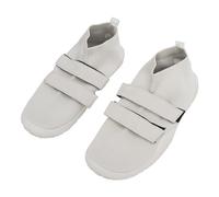 ANKROYU Zapatos descalzos Zapatos de levantamiento de pesas que absorben los golpes Zapatillas de deporte de entrenamiento de gimnasio ligeras para hombres en cuclillas Peso muerto (Beige)