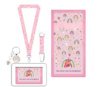 ANKUOFUA Bolso de pecho para niños, cartera para niños, monedero con llavero de fútbol, monedero triple plegado para colgar monedero, para niños y niñas, Rosa., 8 x 15 cm, Moderno