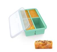 Ankway Molde de silicona para congelador con tapa, 1 taza de recipientes grandes para congelador de sopa, bandeja de silicona para preparar sopa, salsa, preparación de comidas, caldo, guisos, hierbas