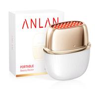 ANLAN Dispositivo de Belleza RF Multipolar, EMS, Lifting Facial, Reafirmación de la Piel, Antienvejecimiento, Antiarrugas, 3 Colores de Luz, Masaje para el Cuidado de la Piel, Oro 24K