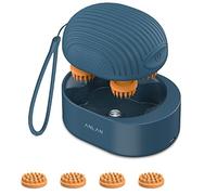 ANLAN Masajeador de Cabeza Eléctrico, Masajeador Cuero Cabelludo con 4 Cabezales Repuesto, Masajeador Portátil Impermeable IPX7 para Estimular Crecimiento del Cabello y Relajación del Estrés
