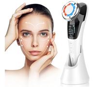 ANLAN Masajeador Facial Instrumento Multifuncional con Frío Calor Roja y Azul para Antiarrugas, Anti-envejecimiento, Limpieza Profunda, Cuidado Facial