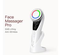 Masajeador facial ultrasónico con terapia de luz (blanco) - ANLAN