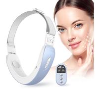 ANLAN Reductor de Papada, Lifting V-Face Papada, Masajeador Facial Shapping con Caliente, Lifting y Reafirmante con Fototerapia Roja y Azul, 6 Modos, Azul