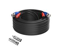Anlapus 30m/100 pies Cable BNC Video y Fuente de Alimentación para CCTV Kit Cámara de Vigilancia DVR Sistema Seguridad Hogar