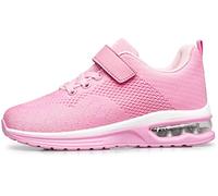 Anlarach Big Kid - Zapatillas de correr acolchadas para niños y niñas, Pink 018, 2 Little Kid