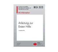 Anleitung Erste Hilfe , , BGI 503 - B0778N3WNQ | Packung (1 Stück)