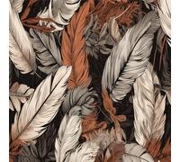 ANLIKY-Pro Papel pintado autoadhesivo con textura de plumas de acuarela abstractas, 44X300CM extraíble, película decorativa para pared.