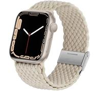 Anlinser Compatible con Correa Apple Watch 42mm 41mm 40mm 38mm, Pulsera Elástica de Bucle Solo para iWatch SE Serie 11 10 9 8 7 6 5 4-1, Blanco Estrella