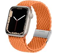 Anlinser Compatible con Correa Apple Watch 49mm 46mm 45mm 44mm 42mm, Pulsera Elástica de Bucle Solo para iWatch Ultra 3/2/1 SE Serie 11 10 9 8 7 6 5 4-1, Naranja