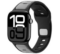 Anlinser Correas Compatible con Correa Apple Watch 42mm 41mm 40mm 38mm, Pulsera Deportiva de Silicona Ajustable para iWatch Serie 11/10/9/8/7/6/5/4-1 SE, Gris Claro