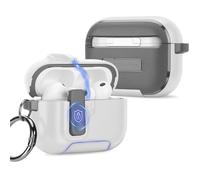 Anlinser para Funda AirPods Pro 3 con Soporte para Teléfono, Case Protectora de Ajuste Preciso Compatible con Apple AirPods Pro 3rd (Blanco)