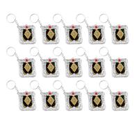 Anlising 15PCS Mini Llavero Corán,Llavero Islámico,Llavero Musulmán, Islámico Colgante llavero Musulmán,Vintage Religioso Llavero,para llaveros, Mochilas,Decoración del Coche y Decor Colgante (Plata)