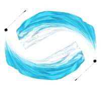 Anlising 2PCS Danza del Vientre Velo de Seda, Velo Multicolor para Danza, Velos de Seda para Danza del Vientre, Velo De Danza del Vientre con Accesorios de POI,para Danza del Vientre,Fiestas,Bailes
