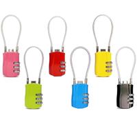 Anlising 6PCS Candados de Equipaje, Candado de Seguridad de 3 Digitos, Candado Maleta Viaje, Candado para Equipaje, Candados de Combinación, Equipaje Candado, para Mochilas, Maletas y Taquillas