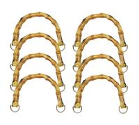 Anlising 8PCS Asas de Bambú para Bolsos, Asas para Bolsos de Bambú, Mango de Bambú para Bolso, Asas de Repuesto para Bolso, Asas de Madera para Bolsos, Asa para Bolso en Forma de U, para Bolsos DIY