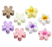 Anlising 8PCS Pinzas Para el Pelo de Flores, Pinzas Flores Hawaianas, Flor Pinzas Pelo Mujer, Pinza Pelo Flor Clips, Pinzas de Pelo Hawaianas, Flor del Pelo, para Mujeres, Niñas (8 Colores)