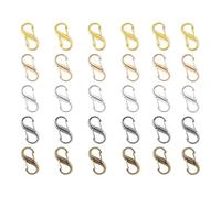 Anlising Doble Mosquetón Mini Mosquetón, 30PCS S Mosquetón Llavero, Mosquetón Inoxidable Mini Doble, Mosquetón Llavero Pequeño S, para Mochilas, Billeteras (5 Colors)