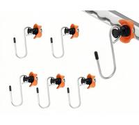 Anlising Ganchos para Rieles de Aerolíneas, 6PCS Airline Rail Fitting para Suspensión, Ganchos para Carril de Aerolínea, Accesorios de Riel de Aerolínea, Gancho de Carril, para Camiones, Remolques