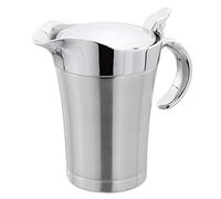 Anlising Salsera térmica de acero inoxidable, 1 pieza salsa con tapa abatible, salsa de doble pared de acero inoxidable, salsera térmica con tapa abatible, para cenas, restaurantes, fiestas (750 ml)