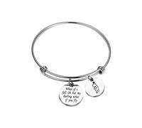 Anlive Erin Hanson Winnie The Pooh - Pulsera con cita "What If I Fall Oh but My Darling What If You Fly - Pulsera de ánimo
