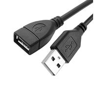 Anloximt Cable de extensión USB Largo | Cable de extensión USB 2.0 Macho a Hembra,Cable de extensión para Unidad Flash USB, Lector de Tarjetas, Disco Duro, Teclado, Mouse, Impresora, cámara Web
