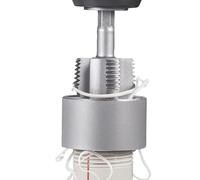 Anloximt Cortador de roscas de tubo, formador de rosca de PVC para tubos de , resistente al desgaste integrado interior y exterior con pivotes para taladro eléctrico