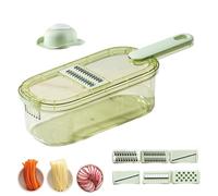 Anloximt Cortador para Cocina | Cortador de Frutas - Herramienta De Cocina Que Incluye Contenedor Rebanador De Verduras Para Preparación De Alimentos Ensaladas Restaurante Camping Zanahorias Y Patatas