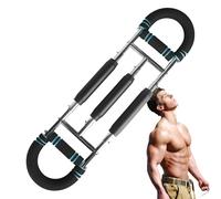 Anloximt Entrenador de brazos, dispositivo de entrenamiento de pecho portátil, resistencia ajustable en forma de U, 20-100 kg, dispositivo de entrenamiento de fuerza para casa, boxeo y fitness