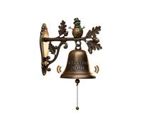 Anloximt Timbre De Navidad para Puerta - Campana De Bienvenida para Jardín - Muñeco De Nieve Reno Santa Claus Timbre Vintage para Interior Exterior Hogar Jardín Navidad