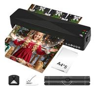 Anluomafuy Plastificadora A4, Máquina Térmica para Plastificar en Caliente y en Frío,Tiempo de Calentamiento de 1-2 Minutos,Laminadora para A4,Plastificazione Rapida para Oficina, Escuela y Hogar