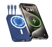 Anluomafuy Power Bank, Batería Externa 10.000mAh, 20W USB-C Cargador Portátil con Pantalla LED Digital y 4 Outputs, para iPhone 16 15 Pro MAX, Xiaomi, Samsung, Huawei, Tableta