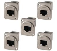 ANMBEST 5PCS Montaje en Panel Cat6 RJ45 Conector Impermeable