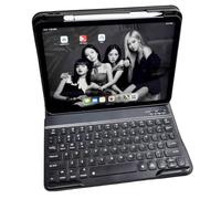 AnMengXinLing Funda de teclado para iPad de 11ª generación de 11 pulgadas (A16) 2025, iPad de 10ª generación de 11.9 pulgadas 2022, funda delgada y desmontable para teclado redondo, color negro