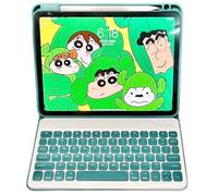 AnMengXinLing Funda vertical con teclado para iPad Air de 11 pulgadas M3 (2025)/M2 (2024)/Air 5ª/Air 4ª generación/Pro11 (4ª/3ª/2ª/1ª), funda transparente magnética desmontable giratoria de 360° con