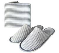 Anmerl 10 Pares de Pantuflas de Huésped para Hombre y Mujer, Pantuflas Gruesas Desechables Pantuflas de Hotel, Lavables y Antideslizantes Pantuflas de Spa para Interiores