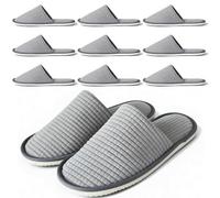 Anmerl 10 Pares de Zapatillas Desechables para Hotel - Calzado al por Mayor para Casas de Huéspedes, Spa, Bodas y Viajes, Talla Universal, Antideslizante, Lavable, Empaque Individual
