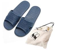 Anmerl Zapatillas de Viaje para Mujeres y Hombres, Pantuflas Plegables Portátiles con Bolsa de Almacenamiento, Suaves y Cómodas Sandalias de Ducha para el Hogar Natación Playa