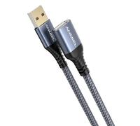 ANMIEL Cable alargador USB 3M trenzado USB 2.0 tipo A macho a hembra cable de extensión para USB Flash Drive/disco duro/impresora/cámara web