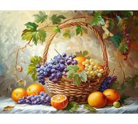 Anmiong Pintar por Numeros Adultos Otoño, DIY Painting by Numbers Kits Fruta, Cuadros para Pintar por Numeros Pinturas Acrilicos, Decoración para el Hogar 90x120 cm Sin Marco-#105k