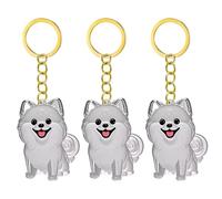 ANMITI 2/3/4/5/10 llaveros conmemorativos de pelo de mascotas con caja de almacenamiento transparente para apreciar a gatos, perros, conservaciones de pieles de perros, colgantes, bonita caja de