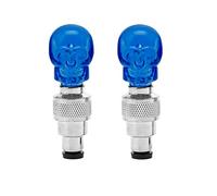 ANMITI 2 piezas de luces LED con forma de calavera para neumáticos, para coche, motocicleta, bicicleta, ciclismo, accesorios para hombres, bicicletas de carretera, mujeres, niños, kit de asientos de