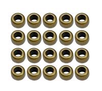 ANMITI 20 piezas redondas/cuadradas, accesorios de aislamiento de tensión, cuentas de latón para joyería, cuerda de paracaídas, colgantes, accesorio