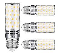 Anmossi Bombillas LED E27,Blanco Cálido 3000K,12W LED maíz Bombilla equivalente a 100W Incandescente Bombilla,1200Lm,No regulable,Edison Tornillo Bombillas,4 unidades